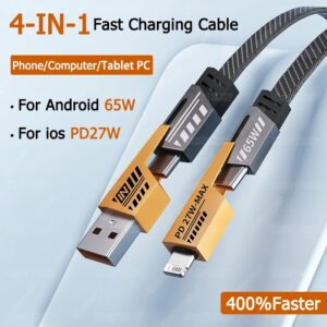 Universal 4 in 1 super fast charging cable